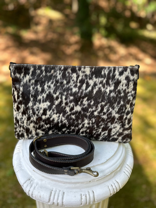 SECOYA COWHIDE CLUTCH PURSE