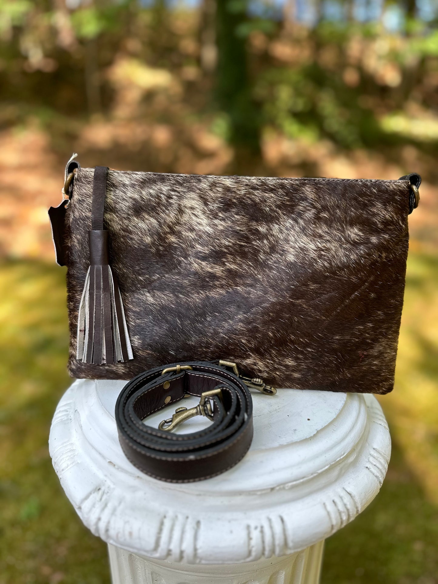 SECOYA COWHIDE CLUTCH PURSE